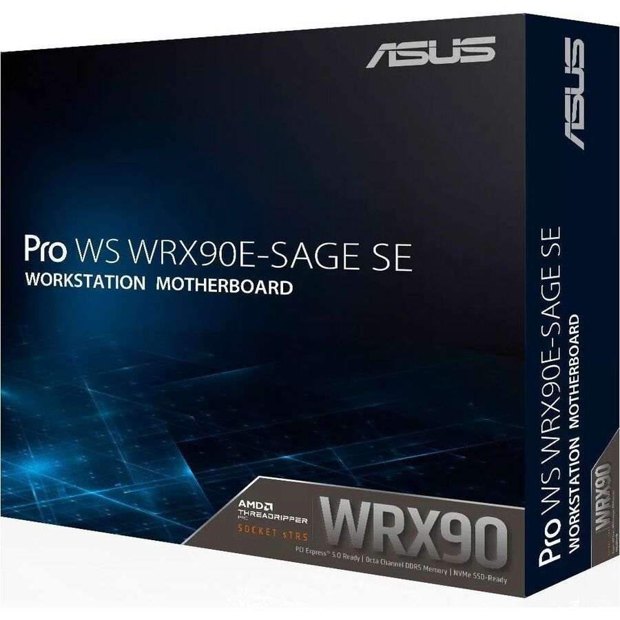 Asus WS WRX90E-SAGE SE Workstation Motherboard - AMD WRX90 Chipset - Socket sTR5 - SSI EEB Asus WS WRX90E-SAGE SE Workstation Motherboard - AMD WRX90 Chipset - Socket sTR5 - SSI EEB